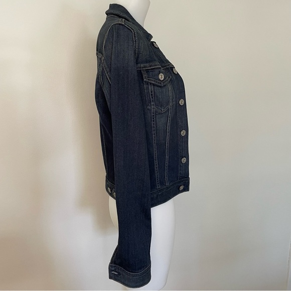 AG Adriano Goldschmied The Robyn Stretch Denim Jacket Dark Wash Size Small - Picture 4 of 12